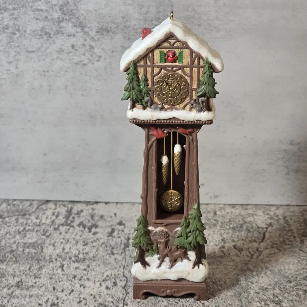 2014 Santa's Grandfather Clock Hallmark KOC Member Exclusive New
